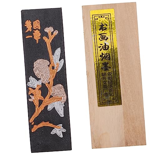 ARTIBETTER 1Set Chinese Style Painting Ink Stick Portable Calligraphy Grinding Block for Home Use Durable Sumi Ink Stick for Calligraphy Practice present for Art Enthusiasts