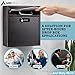 AdirOffice Wall Mount Mailbox - Combination Mailbox with Keys- Durable Wall Mounted Locking Mailbox and Cash Drop Box for House, Apartments and Bussiness After Hours Deposits (Medium, Black)