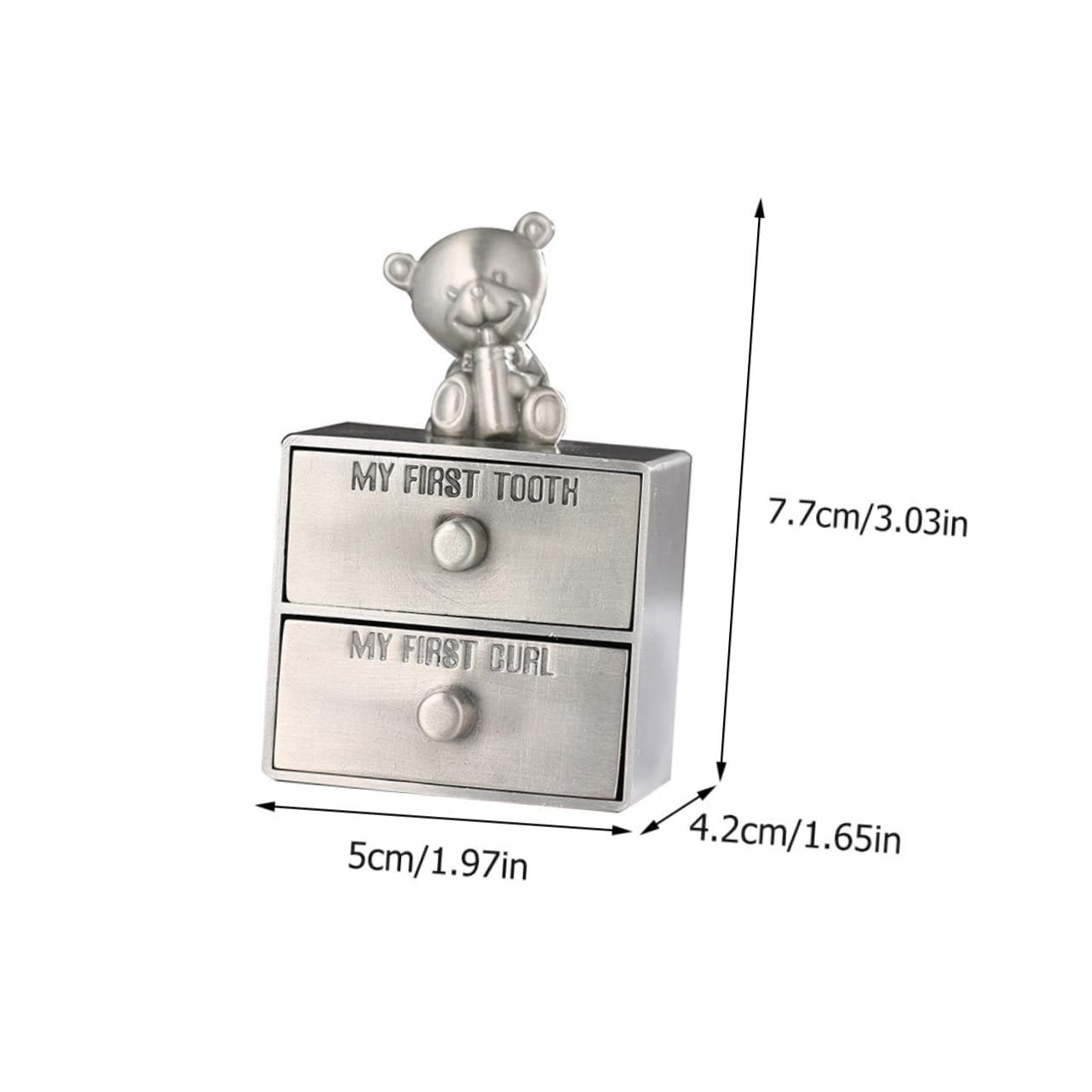 Hemoton Teeth Keepsake Box Durable Deciduous Tooth Organizer for Precious Memories Compact Design for Tooth and for Newborns