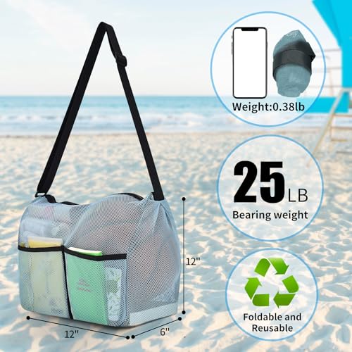 Image of Mildbeer 12x6x12 Mesh Crossbody Bag for Gym & Beach