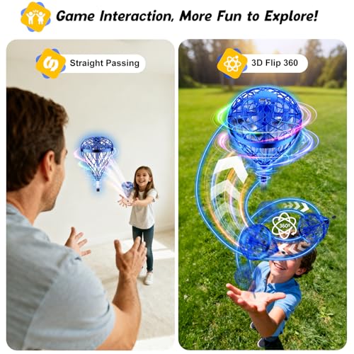 image for DUSFAN 2025 AI Flying Orb Ball Toy, Galactic Fidget Spinner, Mini Dron
