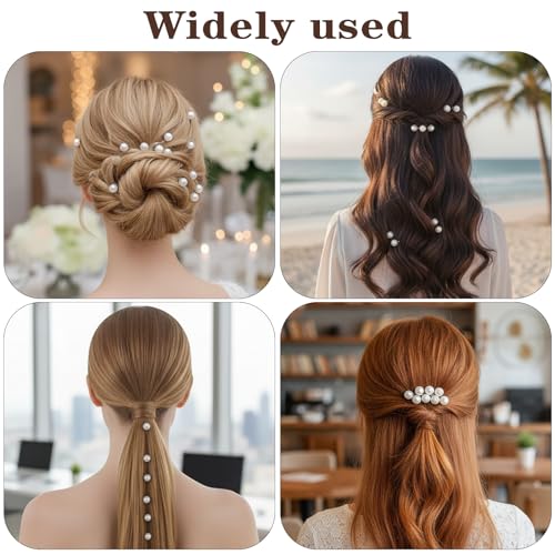 30 Piezas Pinzas Mini con Perlas para Cabello para Mujer, Accesorios Elegantes de Perlas Blancas, Clips y Broches Lindo para Novias y Uso Diario miniatura 6