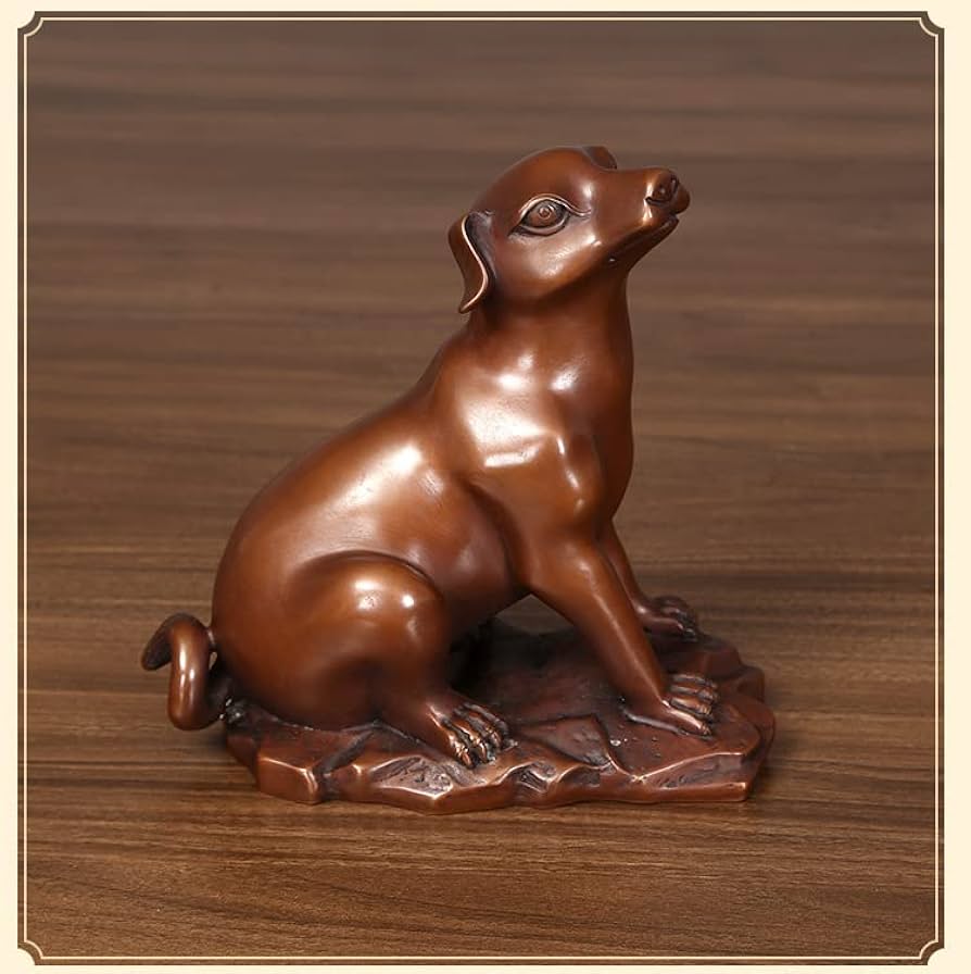 ブロンズ 犬の彫刻　犬の置物 ブロンズ 犬の彫刻 犬の置物 - メルカリ