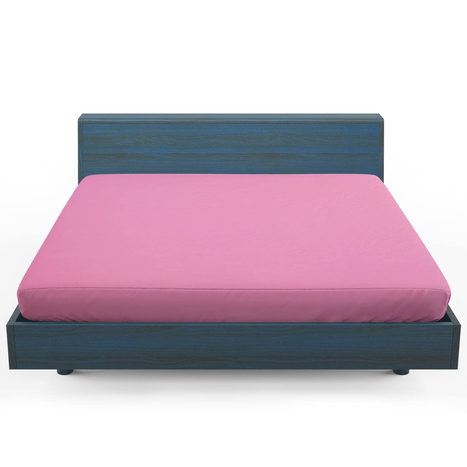 Home Still Fitted Bed Sheet | Super Soft Polycotton & Stretch Micro Knitted Fabric | Washable Soft Flexible & Easy to Tidy Up | Double Size 140x200x30cm Lilac