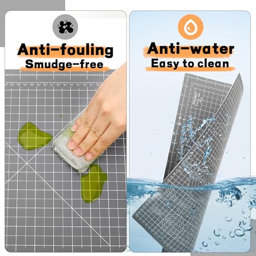 image for Idemeet Premium Self Healing Cutting Mat 18'' x 12'', A3 Non-slip Sewi