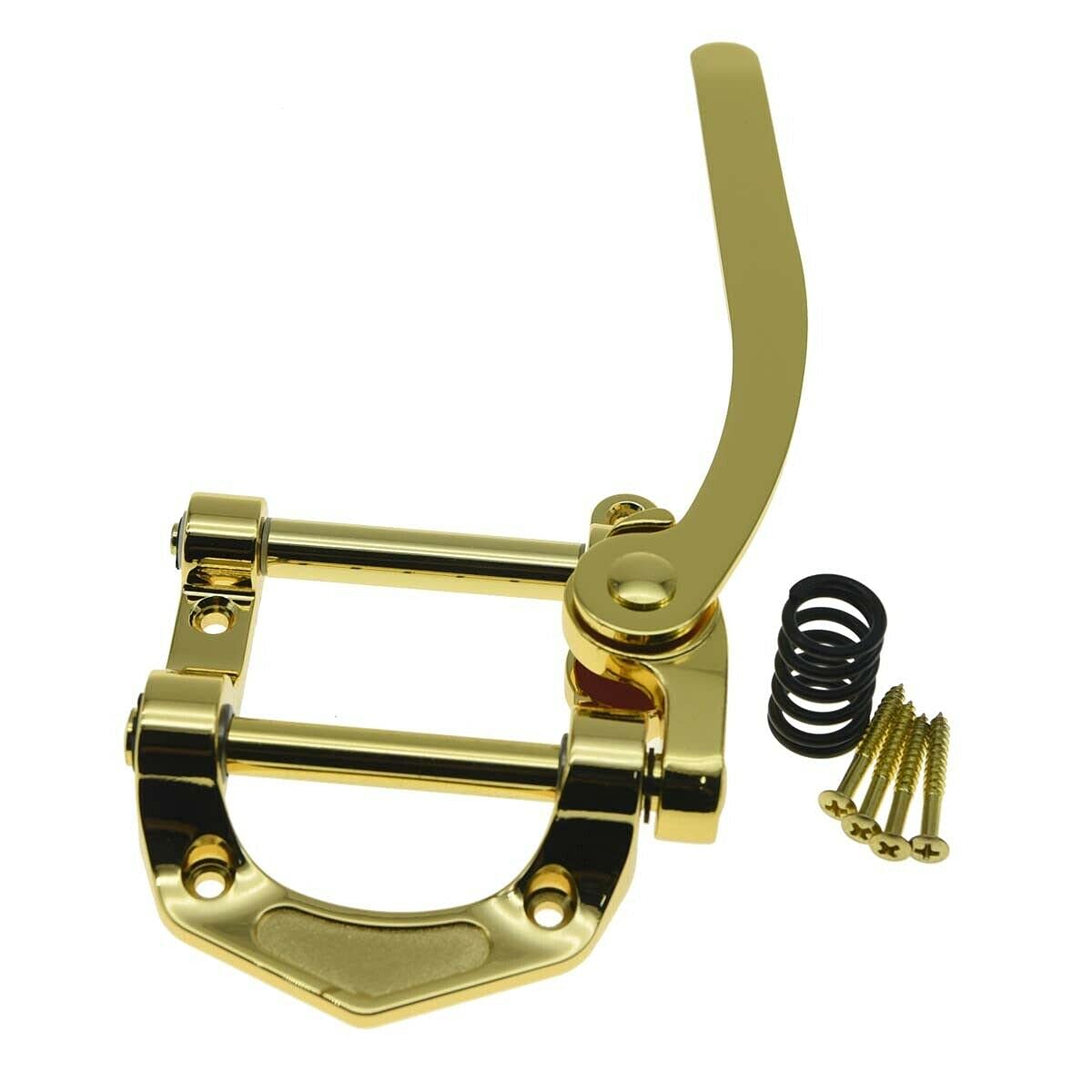 Guitar Parts for Guitar Vibrato Tailpiece Tremolo Bridge Flat Top Body Chrome/Gold - (Color:Gold)