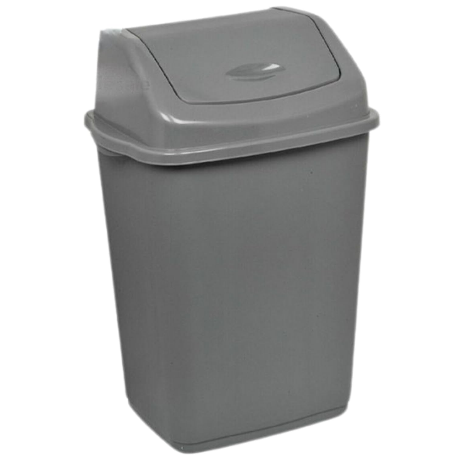 Easy Shopping® 60L 60 Liter Plastic Grey Swing Bin for Home and Kitchen Garden Indoor Outdoor Rubbish Waste disposal Bin