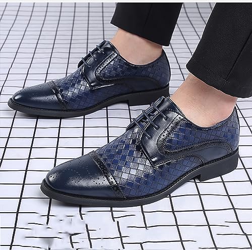Men's Oxfords Formal Dress Shoes Classic Business Shoes Wingtip Brogues Lace-Up Wedding Shoes for Men2