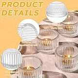 Zoom IMG-2 12pcs portacandele vetro 4 5x3 Zoom IMG-2 12pcs portacandele vetro 4 5x3