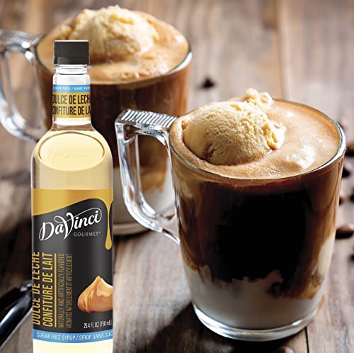 Image of DaVinci Gourmet Sugar Free Dulce de Leche Syrup | 25.4 Fl Oz | Pack of 2