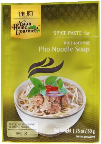Asian Home Gourmet Vietnamese Pho Beef Noodle Soup - 12 x 50g