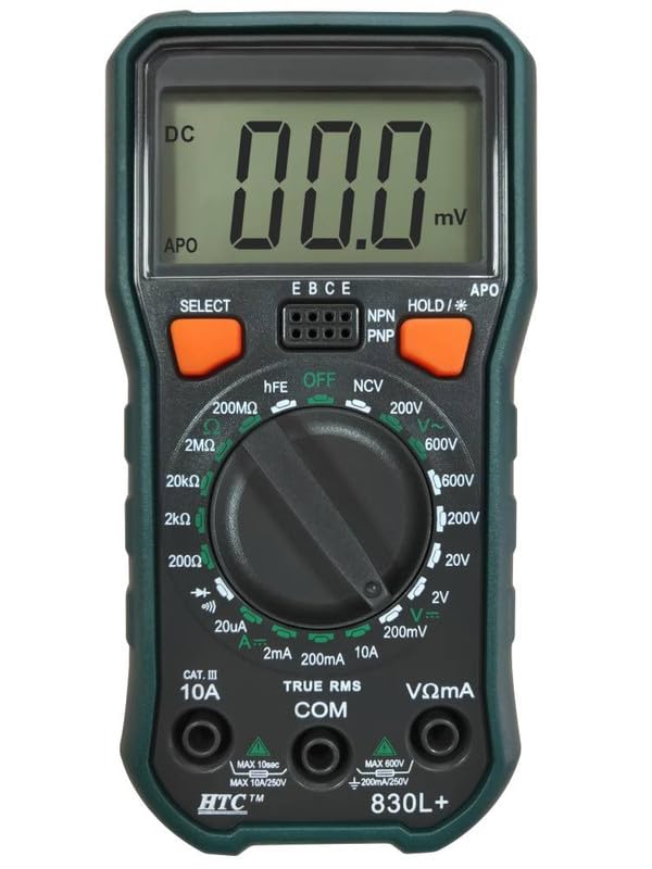 DM 830L+ HTC HAZARI TECH CONNECT Digital Multimeter 3½ Digits - True RMS, Overload Protection, AC/DC Voltage| PC Connect for Accurate Electrical Measurements-image-41
