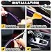 Spurtar Purple Car Accessories Interior Aesthetic for Women Men Car Mods Trim Strips- Universal Interior Decorative Auto Accessories Molding Line Fun Truck Parts for Air Vent & Dashboard,16.4ft /5M