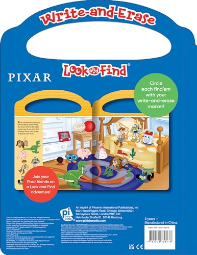 Disney Pixar Toy Story, Cars, and More! - Write-and-Erase Look and Find Wipe Clean Board - PI Kids - Image 2