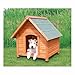 TRIXIE wetterfestes und frei justierbares Hundehaus 'natura Hundehütte Cottage Satteldach, S–M: 71 × 77 × 76 cm, braun'- 39530