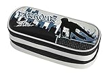 PARKOUR Wedo 24242602 - Estuche escolar rectangular con dos pisos, motivo Parkour, color gris