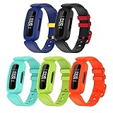 Lyforaz Bands Compatible with Fitbit Ace 3 for Kids, Soft Silicone Waterproof Bracelet Accessories...
