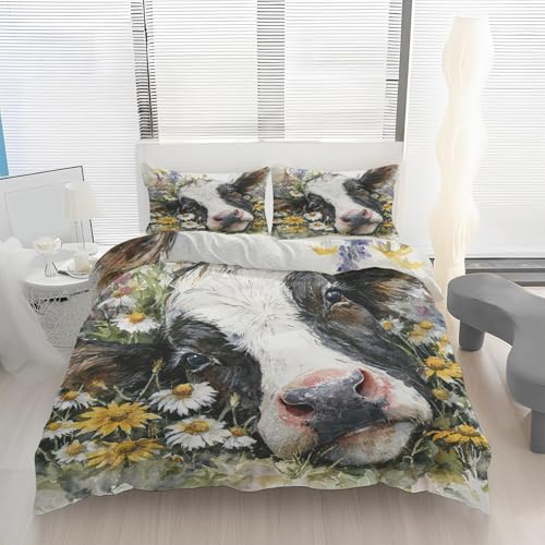 Parure de lit microfibre douce pour lit 2 personnes finie la couette qui glisse - 2
