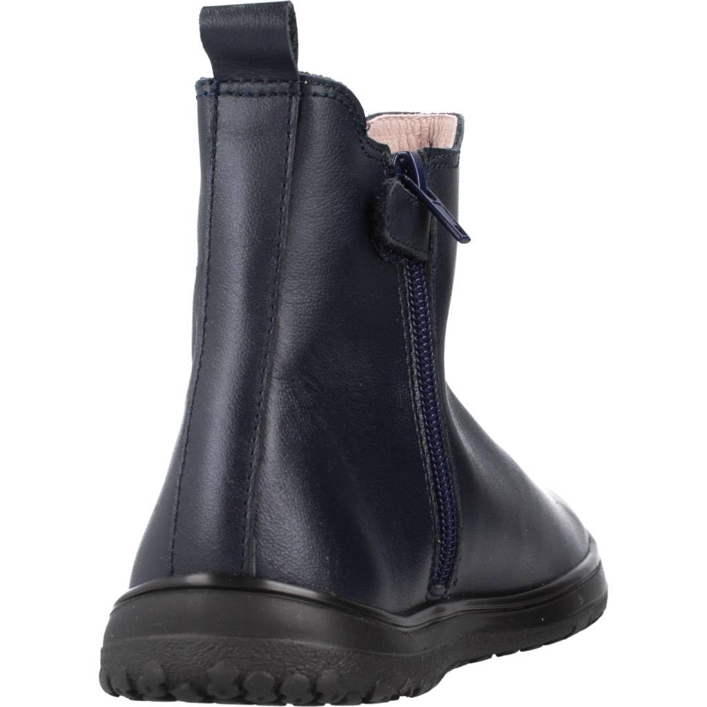 Pablosky Botas de Niña azules de Piel con Cremallera