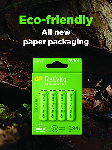 GP ReCyko + Paco 4 oplaadbare AA-batterijen uit de serie 2600, NiMH, min. 2600mAh - Afbeelding 3
