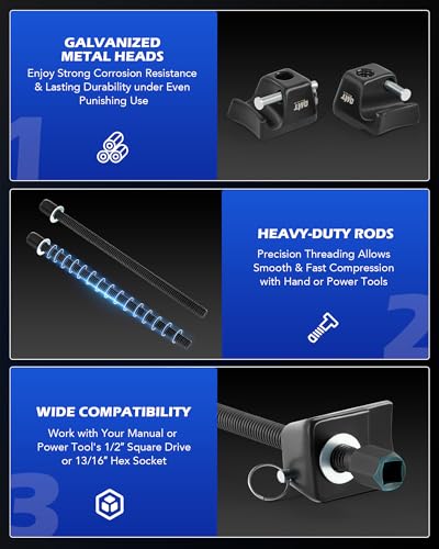 image for Orion Motor Tech 2pc Macpherson Strut Spring Compressor Tool Set with 