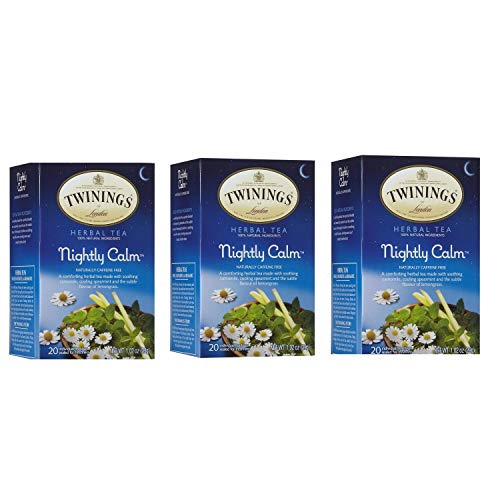 Twinings Nightly Calm Herbal Tea, 20 ct (3 Pack)