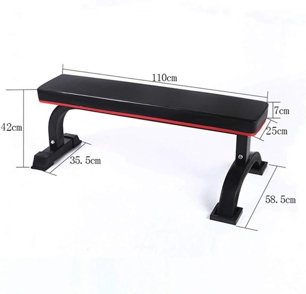 OMaju Fitness Equipment GaRcan Sit-ups Dumbbell Bench Professional Fitness Training Equipment Multifunctional Plate Fitness Board Bench Press Dumbbell Fitness Equipment, 110*58.5*42cm, Black