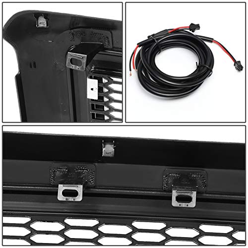 Dna Motoring Grf-Lb-018-T6 Gloss Black Led Light Bar Badgeless Honeycomb Mesh Front Bumper Grille Guard Compatible With 08-10 F-250 / F-350 / F-450 / F-550 #TOP4