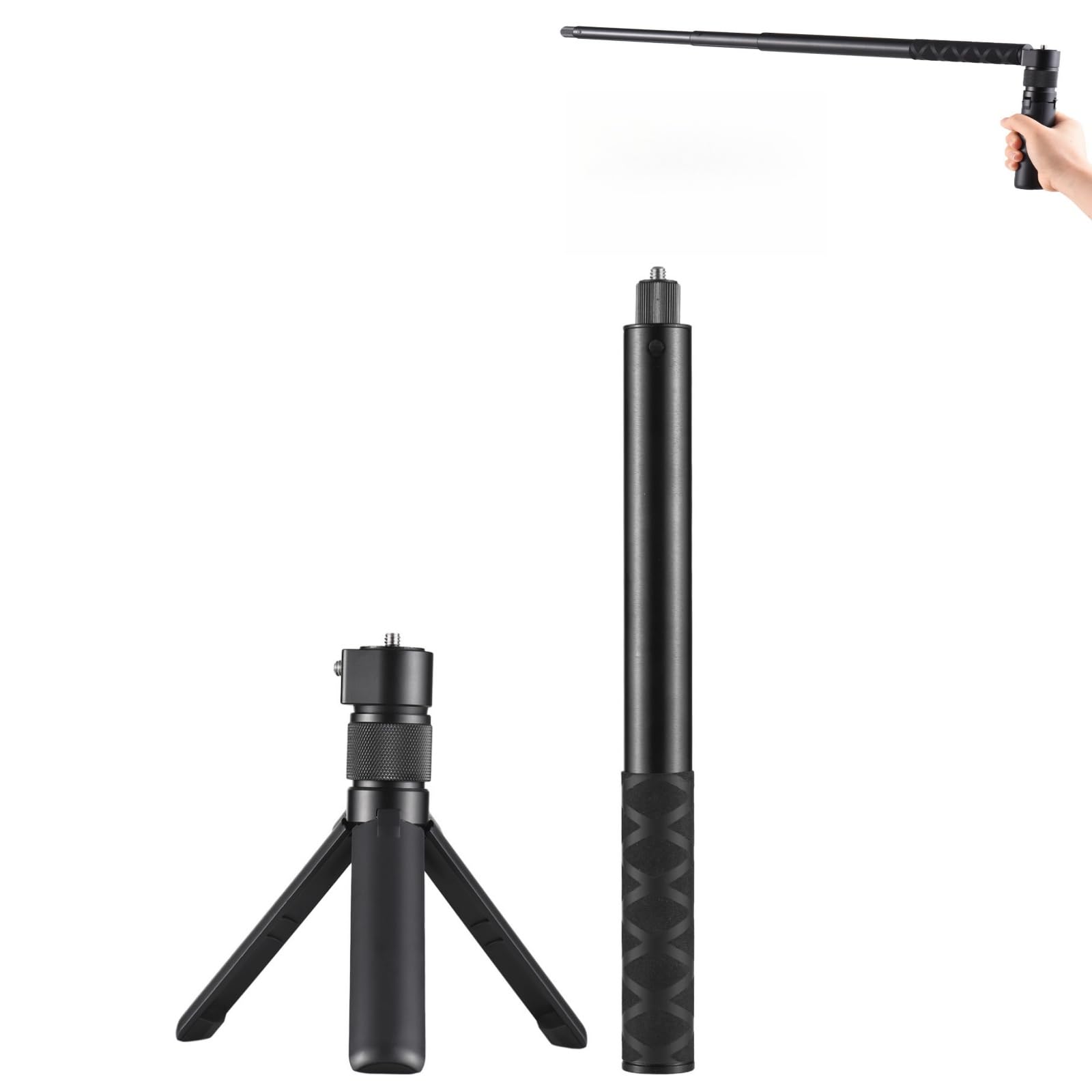 Amazon | 120cm自撮り棒 目に見えない自撮り棒キット 回転式