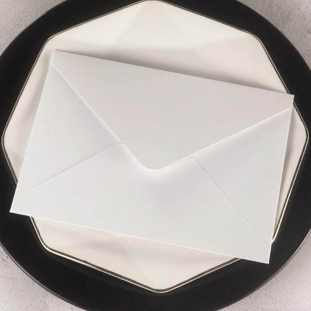 50 Set Scheda di invito Verde Tasca Smeraldo con Perla e Busta Fai -da -Te Stampa Personalizzata Taglio Glossy Dolce 15 inviti (Set Intero)