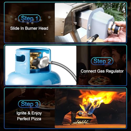 image for Uniflasy Gas Burner for Ooni Pizza Oven Accessories, for Ooni Karu 12 