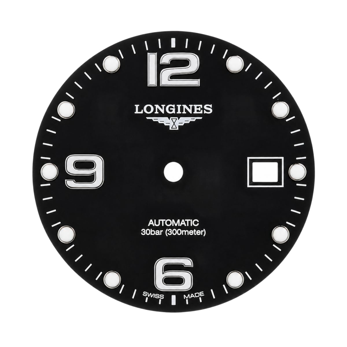 Metallzifferblatt 2824 2892 Kaliber Leuchtend 31mm Datumsfenster Edelstahl Zifferblatt Modding Teil für Longines Conquest