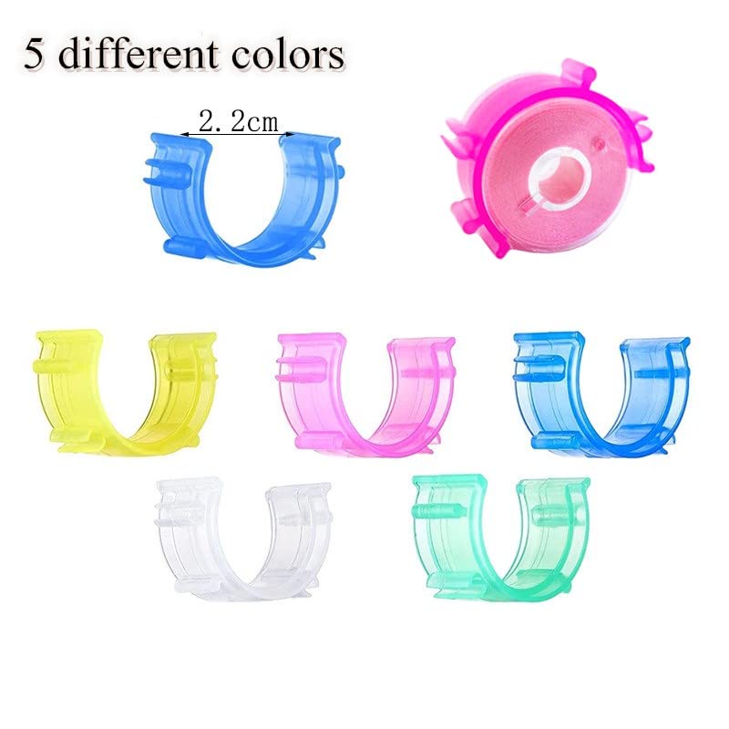Fbshicung 80Pcs/Pack Colorful Sewing Bobbin Small Clips Sewing Tool Accessory Thread Clips Holder Tool