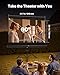 VEVOR Projektionsleinwand Stativleinwand (60 Zoll) mit 160° Weitwinkel, Beamerleinwand für Projektor innen & außen 16:9 4K HD, tragbare Filmleinwand mit Tragetasche für Heimkino Präsentation