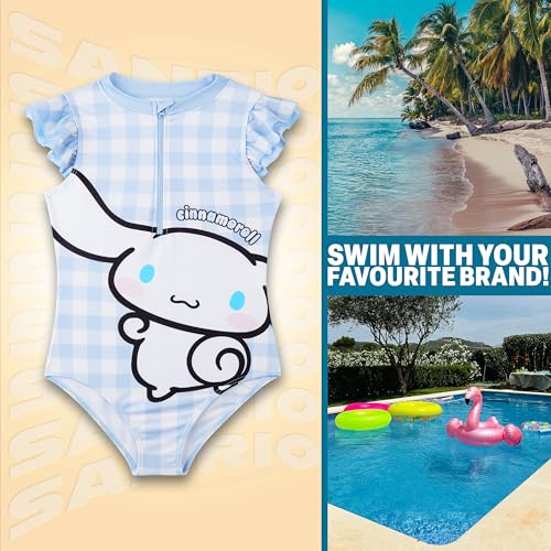 Maillot de bain fille unique avec fermeture eclair pour enfant