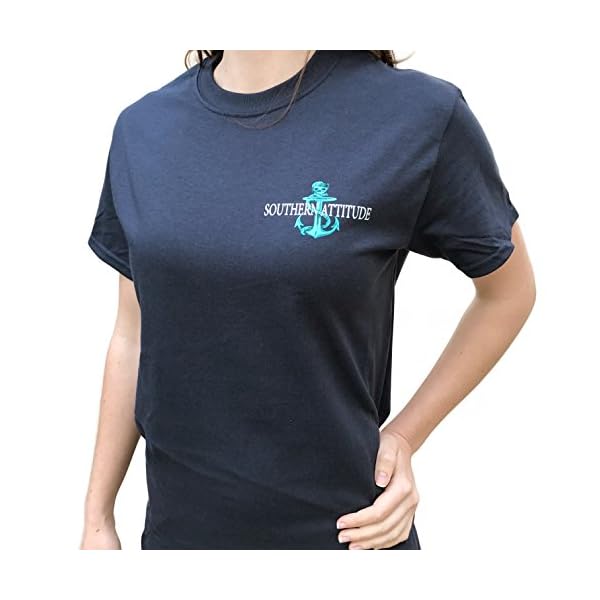 Southern-Attitude-Pirate-Anchor-Navy-Preppy-Womens-Short-Sleeve-Tee-Shirt Southern Attitude Pirate Anchor Navy Preppy Women's Short Sleeve Tee Shirt (Large)