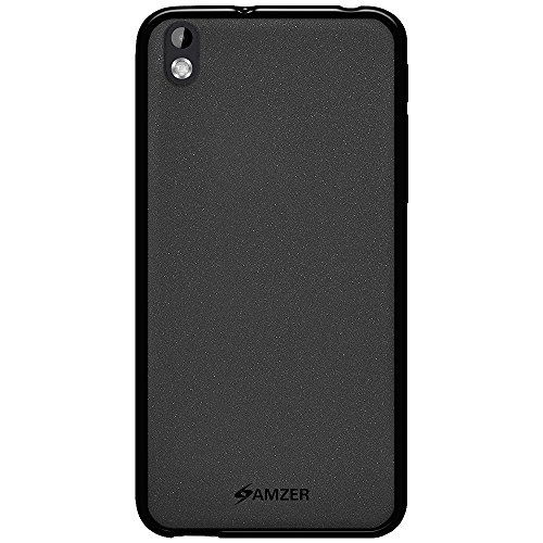 Amzer Pudding Soft Gel TPU Skin Fit Case for HTC Desire 816 - Retail Packaging - Black