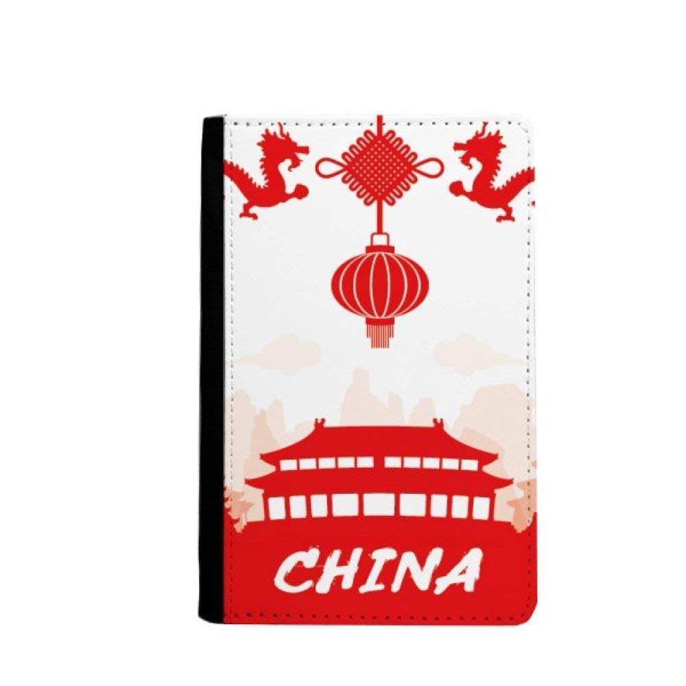 Étui portefeuille passeport Chine rouge protège vos papiers - 4