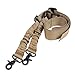 AIRSSON 2 Points Rifle Gun Sling Traditional Slings Cord Shoulder Strap for Outdoor Hunting Shooting Nylon (Tan)
