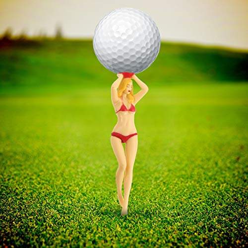 CLISPEED 6Pcs Biquíni Tees De Golfe Colorido Pin- Up Senhora Menina Engraçado Da Novidade Golf Tee G