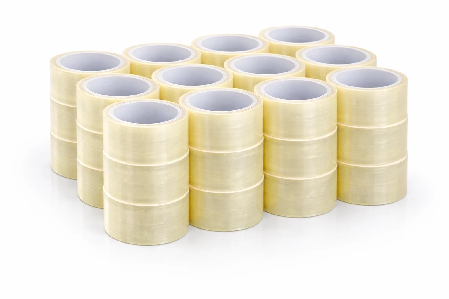 Generico Nastro Adesivo Trasparente Silenzioso 36 Rotoli 50mm x 66m - Imballaggio Professionale per Scatole, Pacchi, Spedizioni Ecommerce, Magazzino, Traslochi