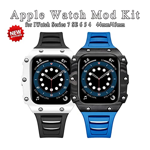 Boîtier carbone Apple Watch 8 45mm et kit modification iWatch 44mm 41mm - 2