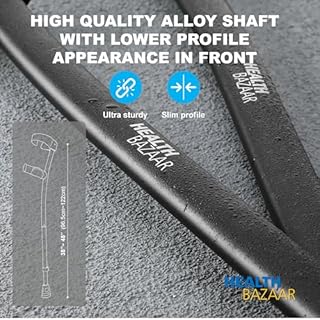 HEALTHBAZAAR Ergonomic Forearm Crutches, Foldable and Height Adjustable Elbow Crutches with Magnetic Handles for Wall Support, Anti-Slip Base, Walking Aid for Adults