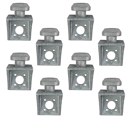Image of Mytee Products Shipping Containers Side Twist Lock - Hot Dipped Galvanized Steel - Used for Connecting Containers Placed into Position (8 Pack)
