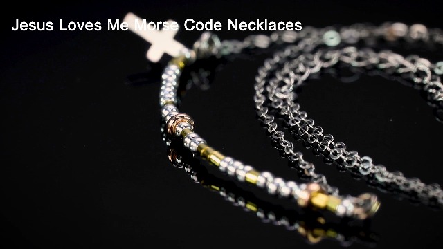 Amazon.com: ALiLuYa Jesus Loves Me Morse Code Necklace – 925