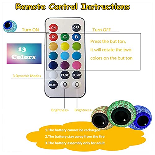 Muravie Halloween Eye Balls, Led Lights Up The Eye Outdoor Party Lights, For Holiday Parties Patio Garden Lawn #TOP1