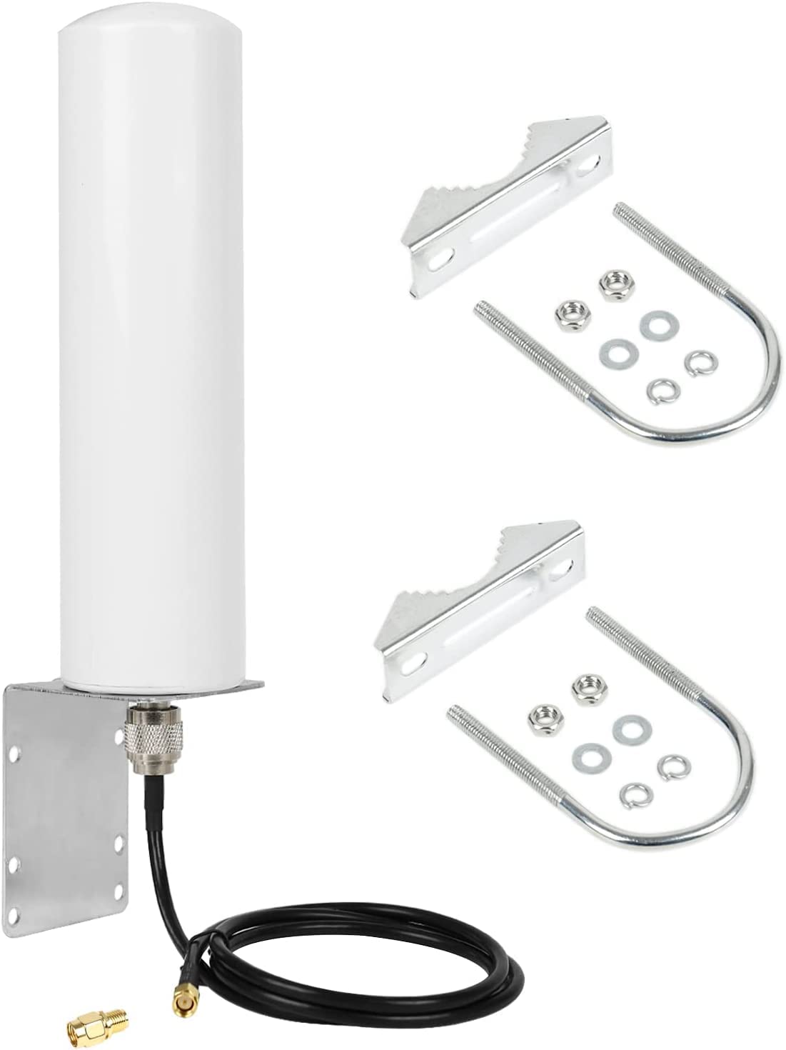 LoRa Antenna 868Mhz, Btstil High Gain 10-12dBi Omni-Directional Antenna with 1M Low Loss Cable und RP-SMA-Adapter, Antenna for Bobcat RAK Helium Hotspot HNT Miner LoraWan Gateway LoRa Repeater