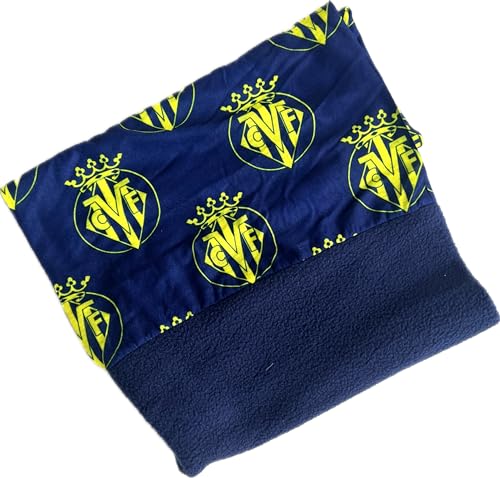 Villarreal CF | Braga Polar Azul Escudo Amarillo, 45x25cm Unisex