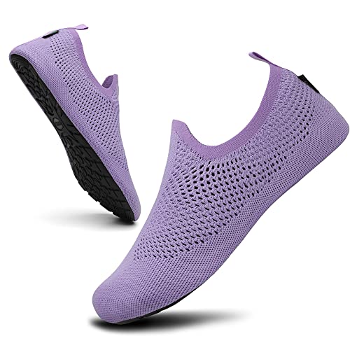 SAGUARO Unisex Zapatos de Playa Natación Zapatos para Deportes acuáticos Zapatos de Buceo natación Surf en la Playa Yoga Zapatos Ligeros Hombres y Mujeres Comodidad Interior Pantuflas, Morado 46/47 EU