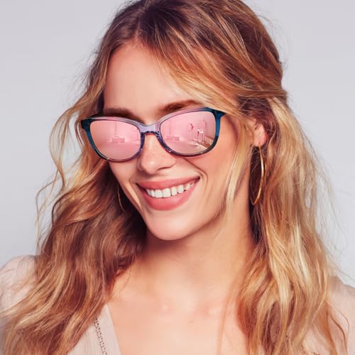 CARFIA Acetate Cat Eye Polarized Sunglasses for Women Small Face, Non-allergenic Designer Elegant Shades with UV Protection3